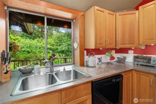 Every window looks out onto mature landscaping that surrounds and embraces the homes.