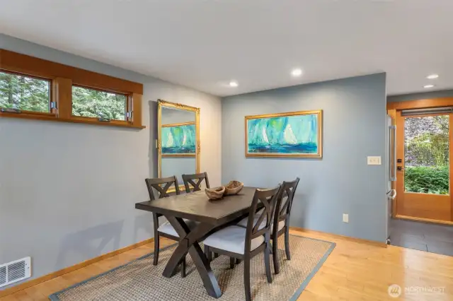 Flex space which allows for dining space.