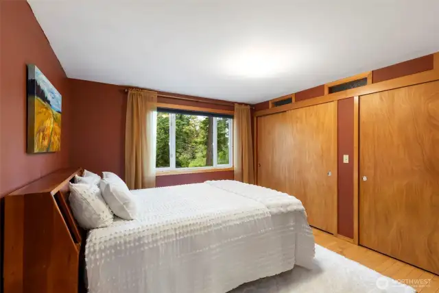 Primary bedroom in the back of the house