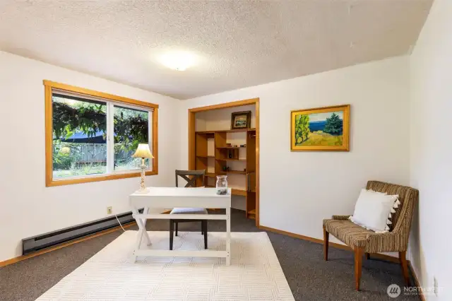 3rd Bedroom staged as an office.