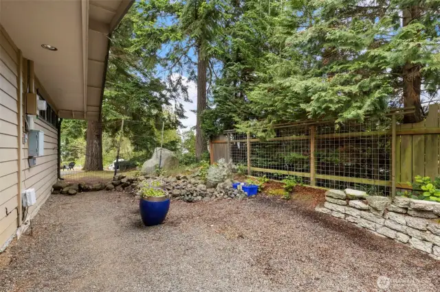 Extra space to the South side of the house that can be further developed.
