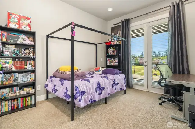 Main Floor Bedroom or Den with Balcony