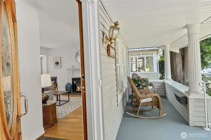 Put your feet up and relax while soaking in the neighborhood.