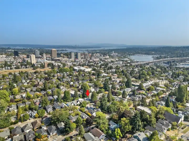 Looking east towards the University District and Bellevue