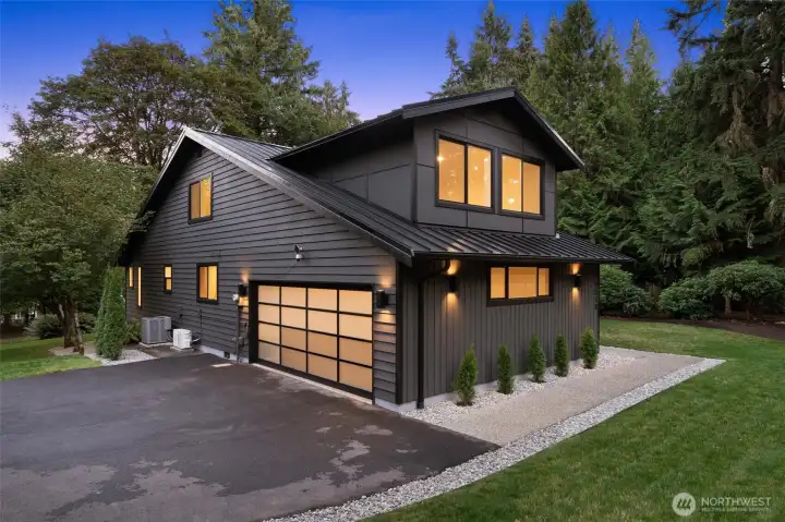 side load garage with new garage door