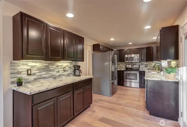 Lots of extra cabinetry and counter space!