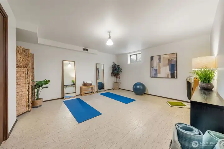 Bedroom Four is located on the lower level as well! It features easy-care flooring, fresh paint, and ample closet space!