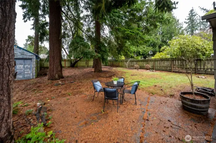 While the garage needs work, the footprint makes it easy to repair/rebuild or possibly build a DADU?