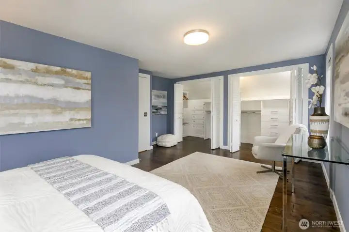 Upper level primary bedroom.