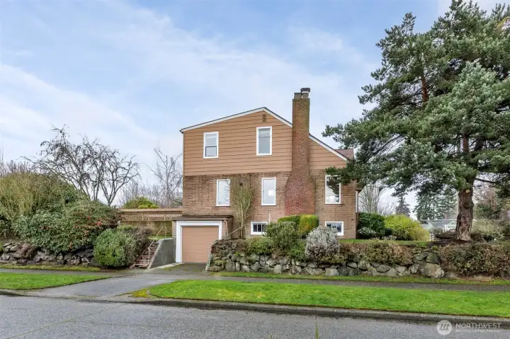 Attached one-car garage.