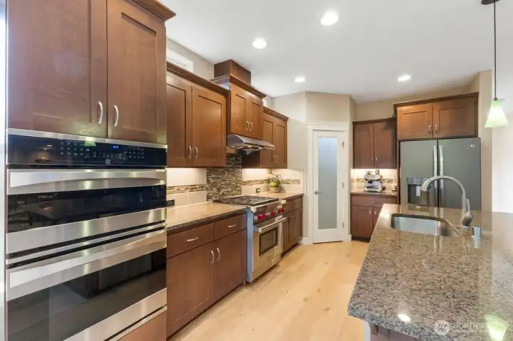 Additional view of the kitchen.