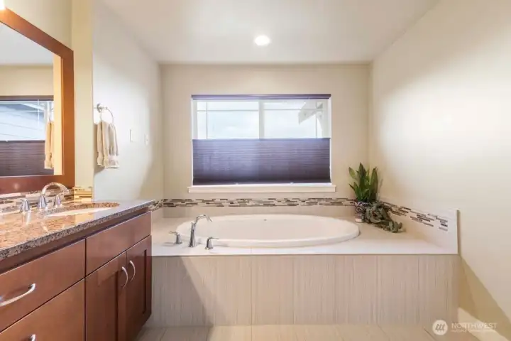 Additional view of the primary bathroom.