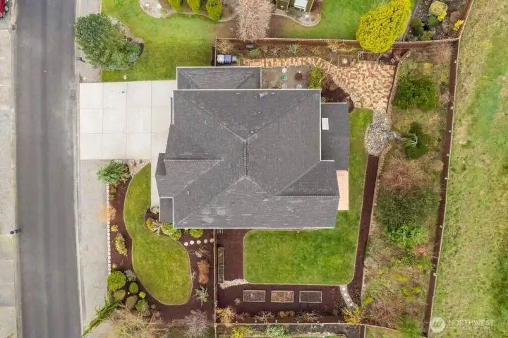 Full view of the large lot.