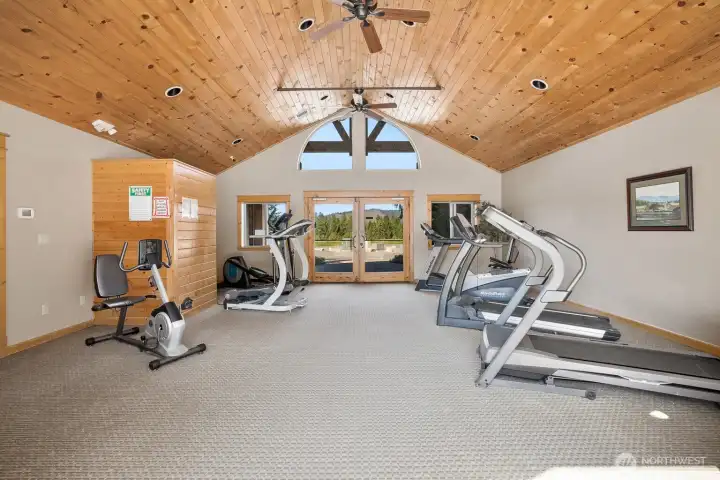 Kick off your day with a workout in the Activity Center’s fully equipped fitness room.