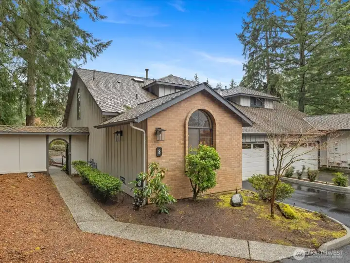Paved walkway to front entrance