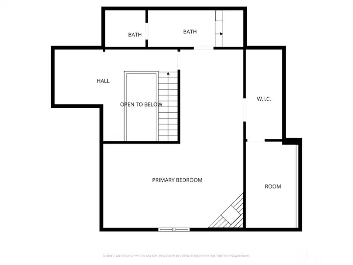 Upstairs floorplan