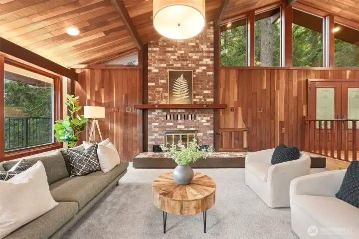 Wood-wrapped Pella windows, new carpet and a crackling wood fire in your fireplace. Wood-wrapped Pella windows, new carpet and a crackling wood fire in your fireplace.