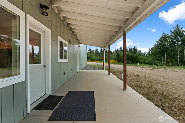 wrap around covered patio