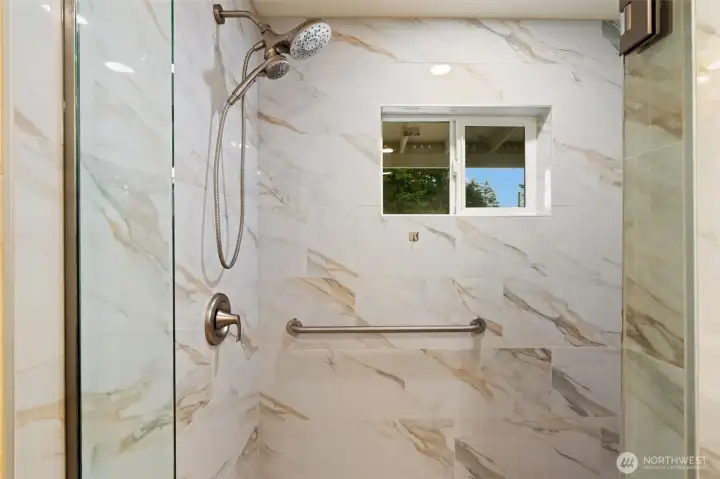 walk-in shower