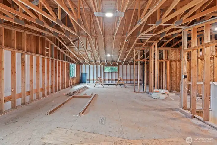 Unfinished upstairs