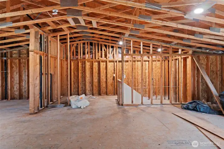 Unfinished upstairs