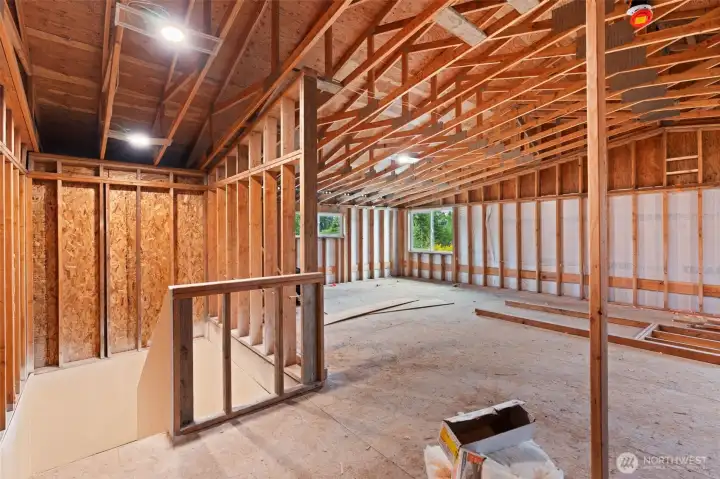 Unfinished upstairs