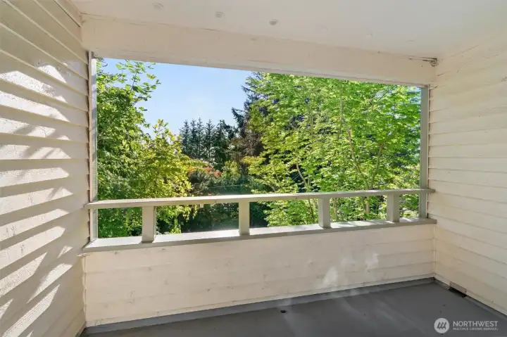 Guests won't feel left out — one of the bedrooms opens onto its own private deck with a partial view, adding a special touch to an already comfortable retreat.