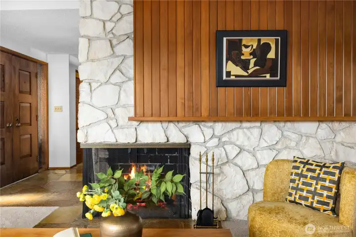 Wood-Burning Fireplace #1