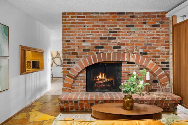 Wood-Burning Fireplace #2