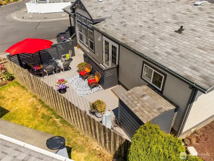 Aerial of patio Aerial of patio