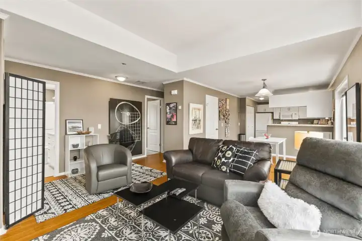 Open floor plan Open floor plan