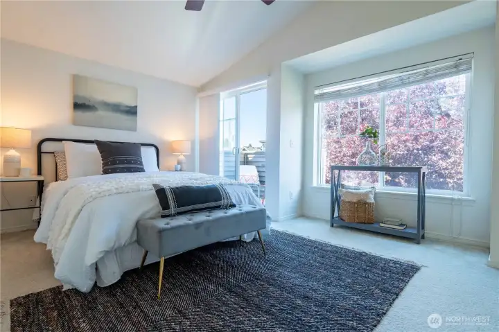 Larger of two top floor bedrooms