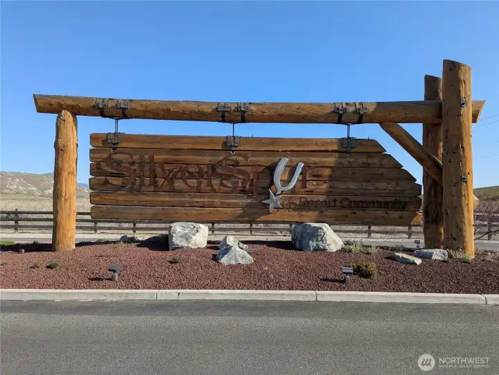 Entry Sign from Hwy 97
