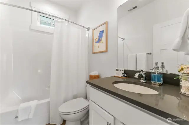 Upper level shared Guest Bathroom.