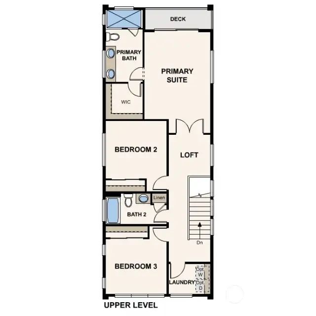 MIA Plan - Upper Level Floor - Marketing Rendering - may vary per location