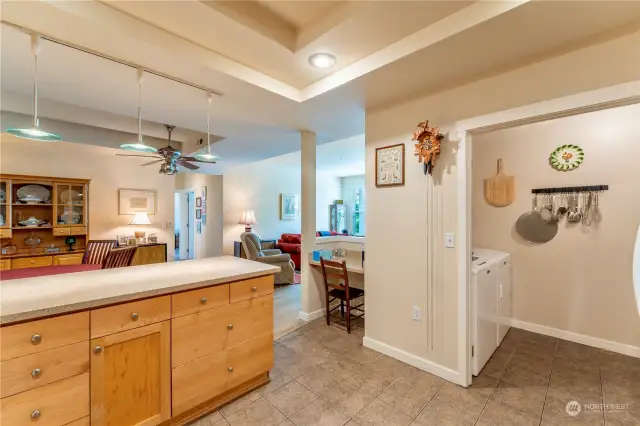 Breakfast bar for guests when the gourmet chef is in the kitchen.