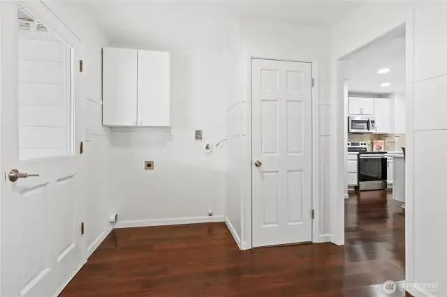 Laundry room access to back door