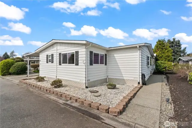 Shot of home from side