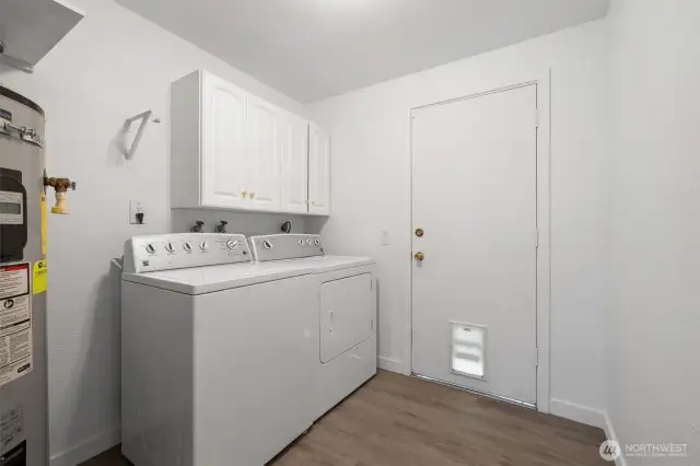 Laundry room with built in storage