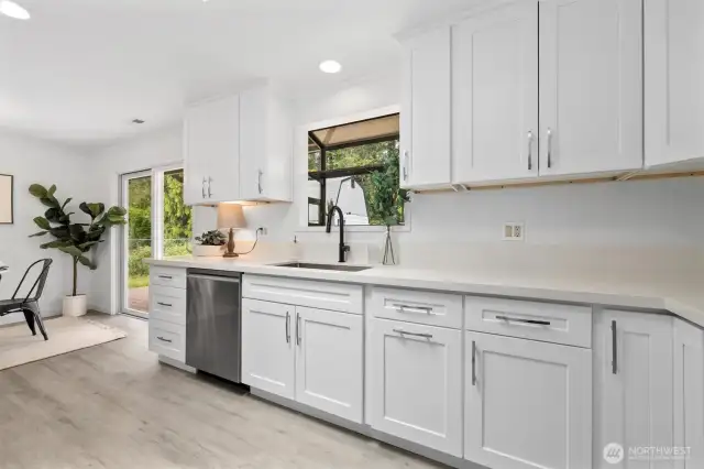 Plenty of storage in this fully remodeled kitchen!