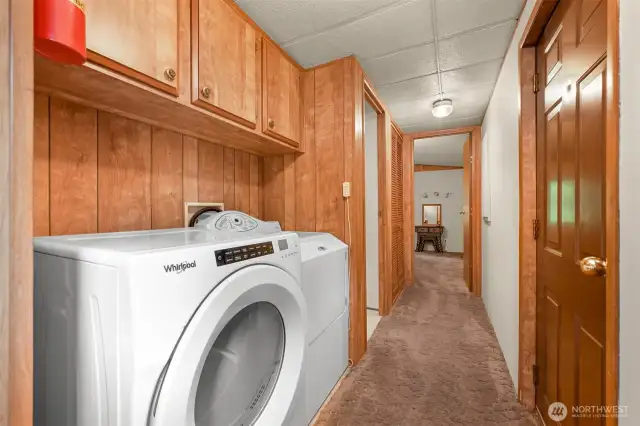 Washer and dryer in hall