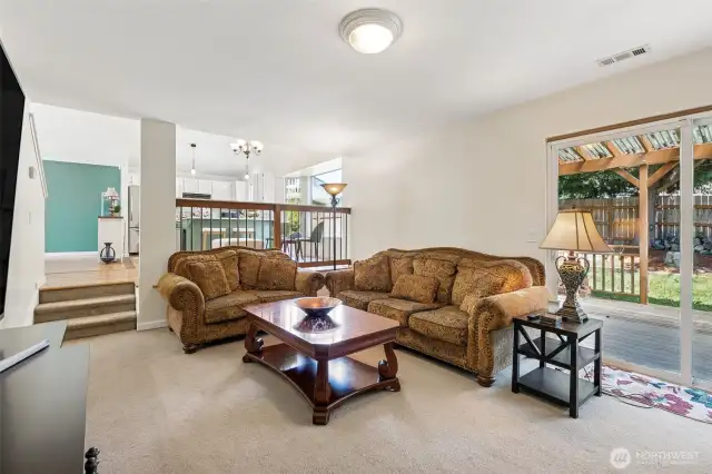 Living Room open to Great Room