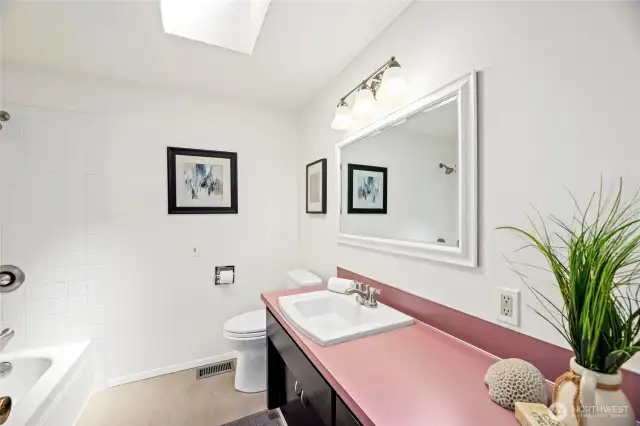 Full bath on main floor.