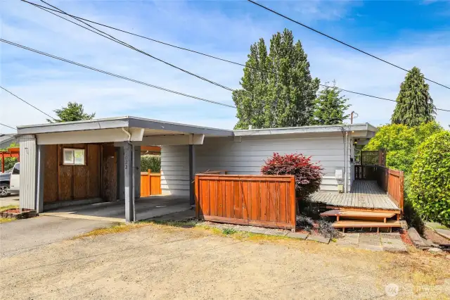 3022 47th Avenue SW with carport and off street parking space.