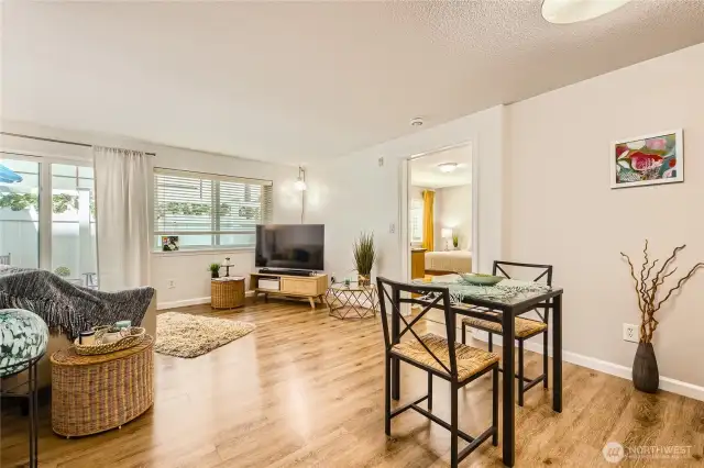 Open concept with room for formal dining