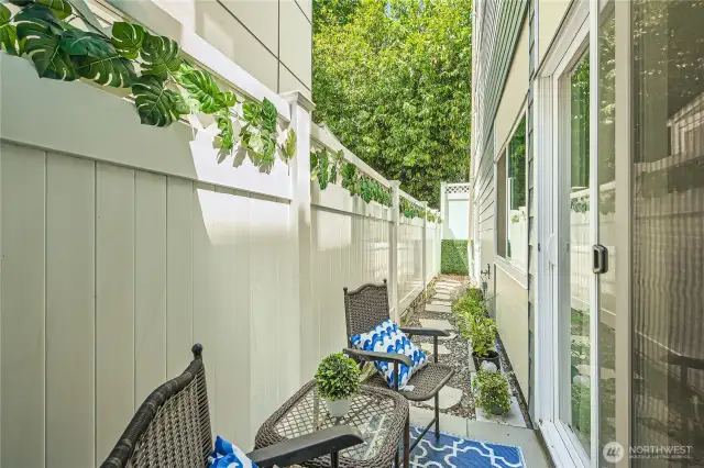 Private patio space!