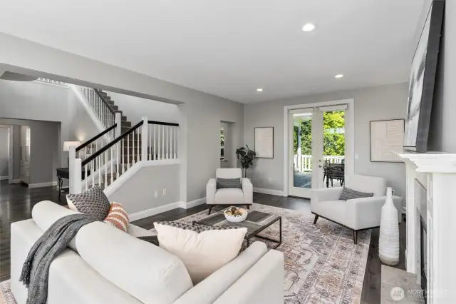 Style meets serenity—designer finishes and French doors to your private garden escape.