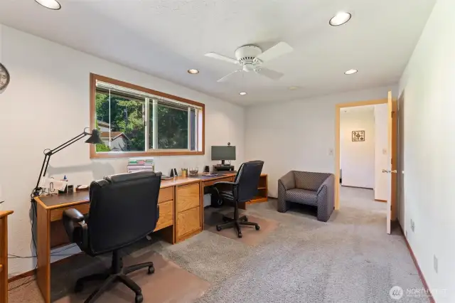 3rd upstairs bedroom (being used as an office)