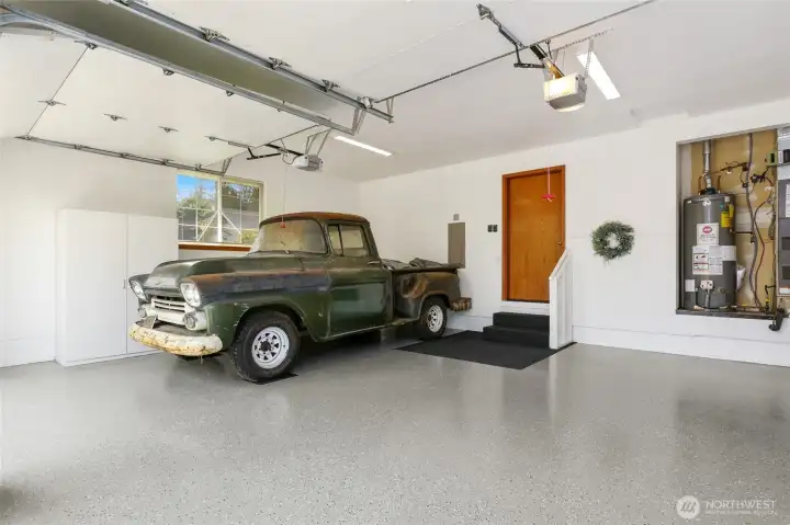 attached 2 car garage