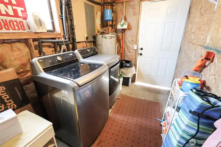 Laundry room on ground level. W&D belong to the tenant and do not convey